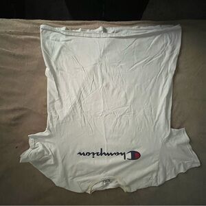 Champion Classic White Tee with Iconic Logo